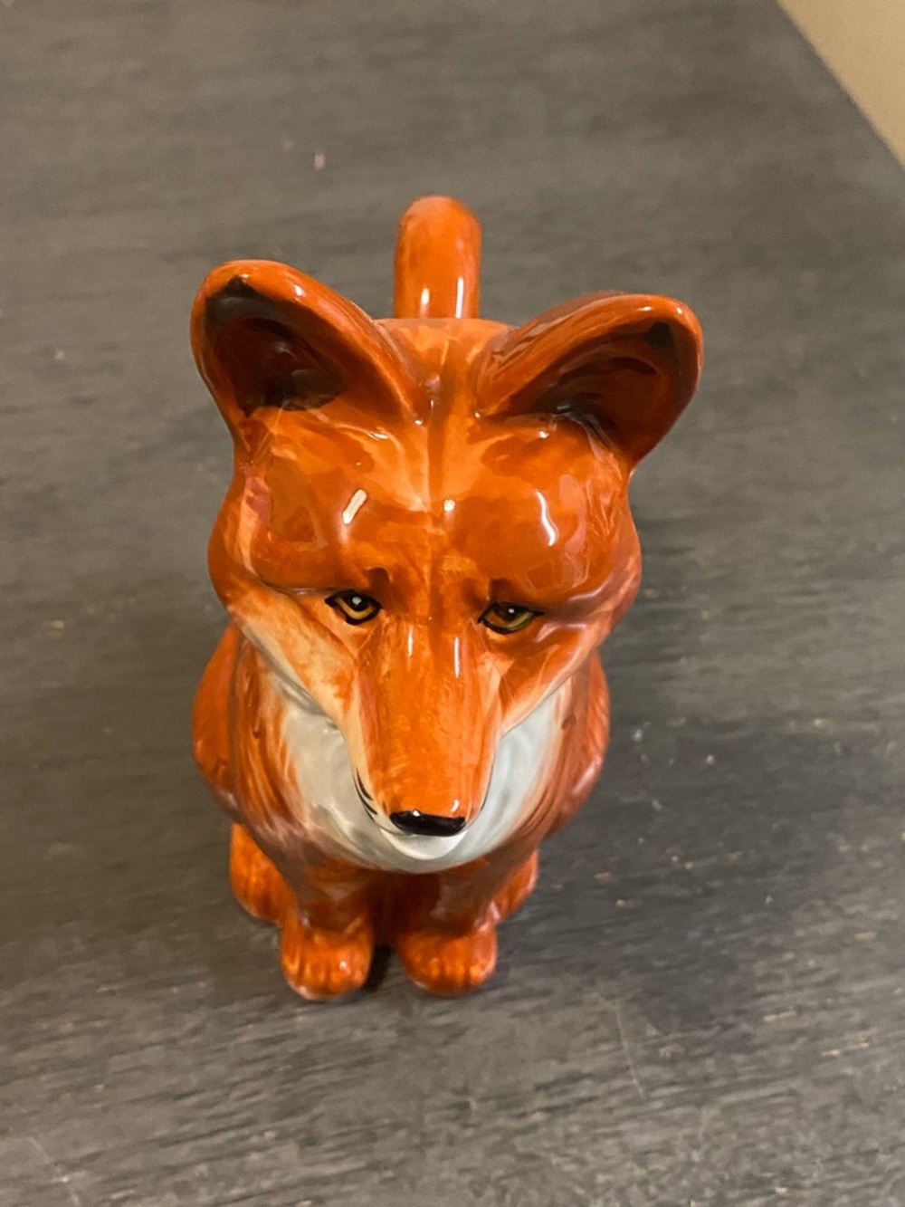 Orange Ceramic Fox Pitcher - Picture 3 of 6